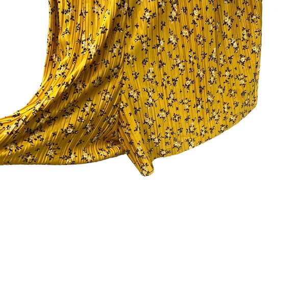 ASOS Women's 12 Golden Yellow Floral Ruffled Top Romper Adjustable Straps - Picture 3 of 6